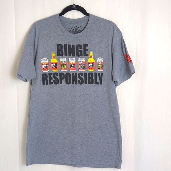 Universal Studios Florida Simpsons Duff Beer T-shirt Size L - Picture 1 of 6
